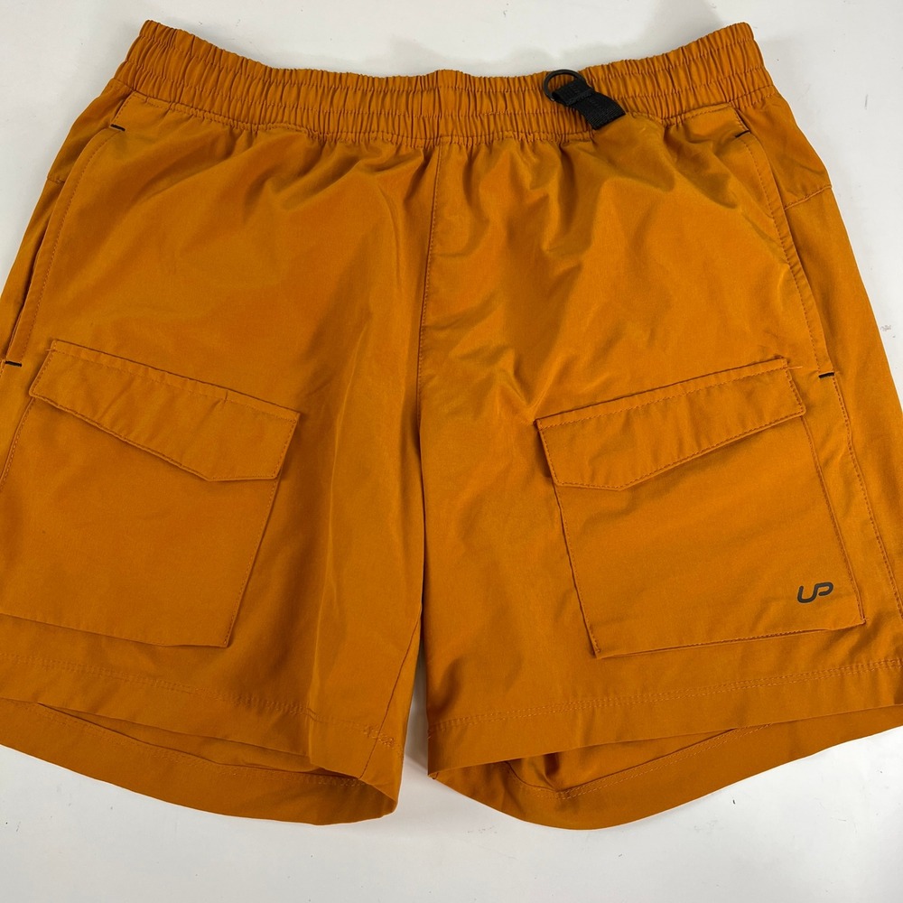 Unipro Qwick-Dry Cargo Shorts Mens Large Burnt Orange Hiking Utility Activewear